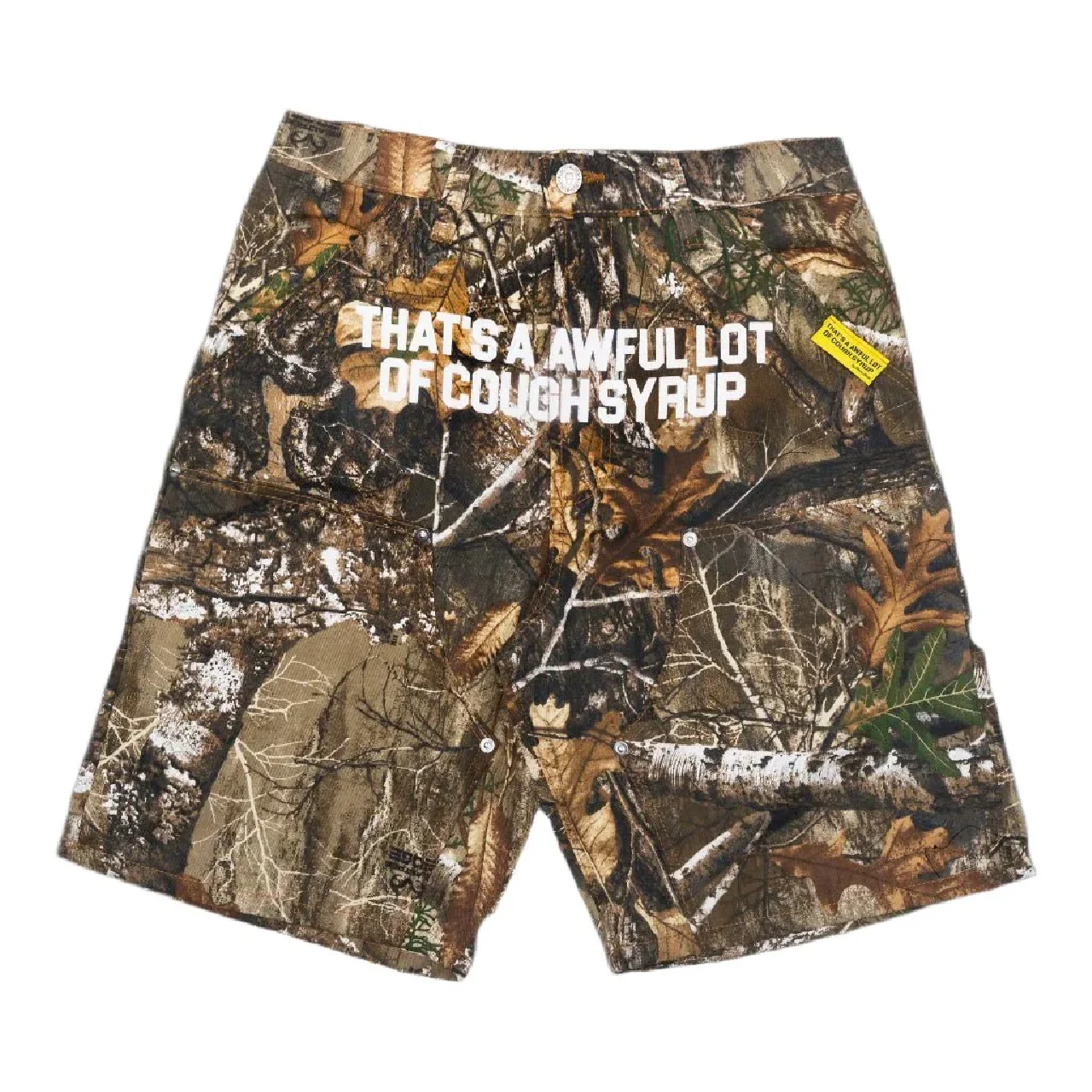 Awful Lot Blue Shorts Camo 1 Awful Lot Blue Shorts Camo – camouflage streetwear shorts with relaxed fit and Awful Lot logo design