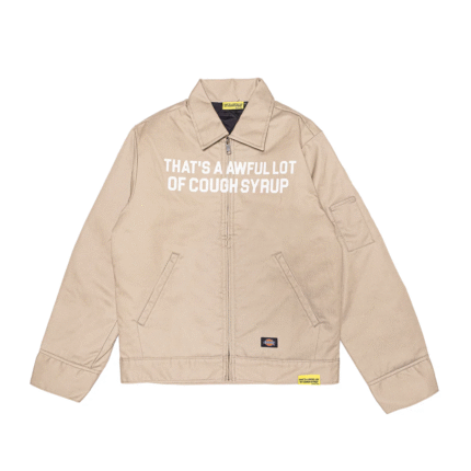 Awful Lot Jacket Cream – stylish cream streetwear jacket with Awful Lot logo and premium finish