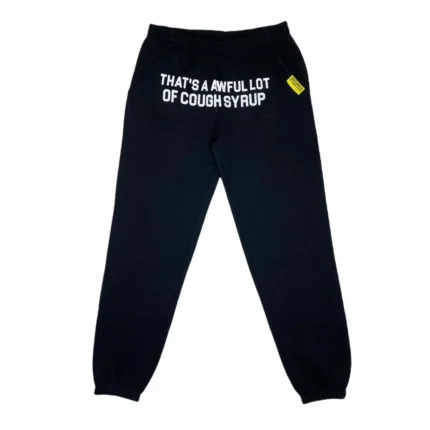 Awful Lot Sweatpants Black – relaxed-fit black fleece sweatpants with Awful Lot logo and streetwear style