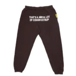 Awful Lot Sweatpants Brown – relaxed-fit brown fleece sweatpants with Awful Lot logo and premium streetwear design