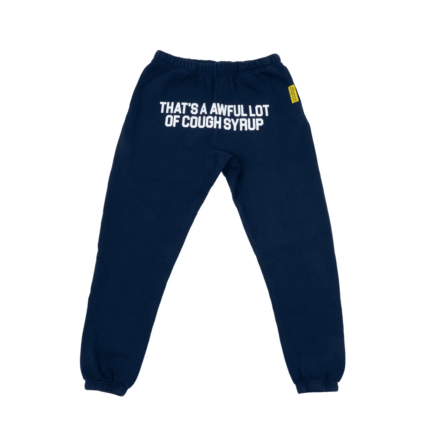 Awful Lot Sweatpants Navy – navy blue fleece streetwear sweatpants with relaxed fit and Awful Lot logo