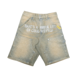 That’s a Awful Lot of Cough Syrup Shorts – purple streetwear shorts with relaxed fit and signature Awful Lot logo